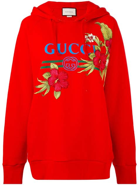 gucci hoodie flowers|Gucci Sweatshirts & Hoodies for Women .